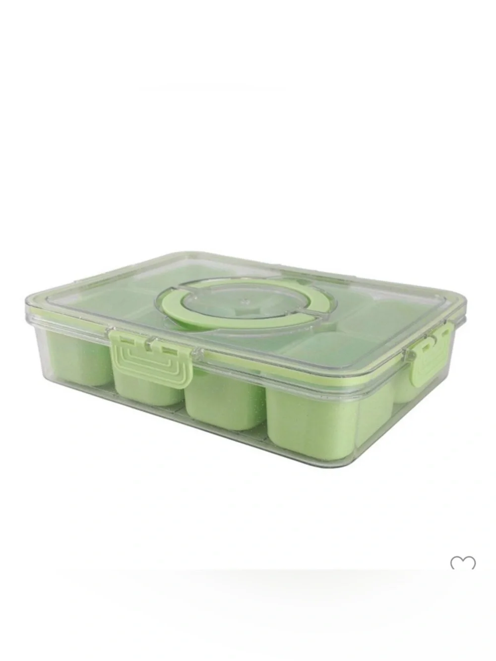 Cook With Color (CWC) - Green Perfect On-The-Go Snack Box - 8 Compartments. NWT - Picture 6 of 7